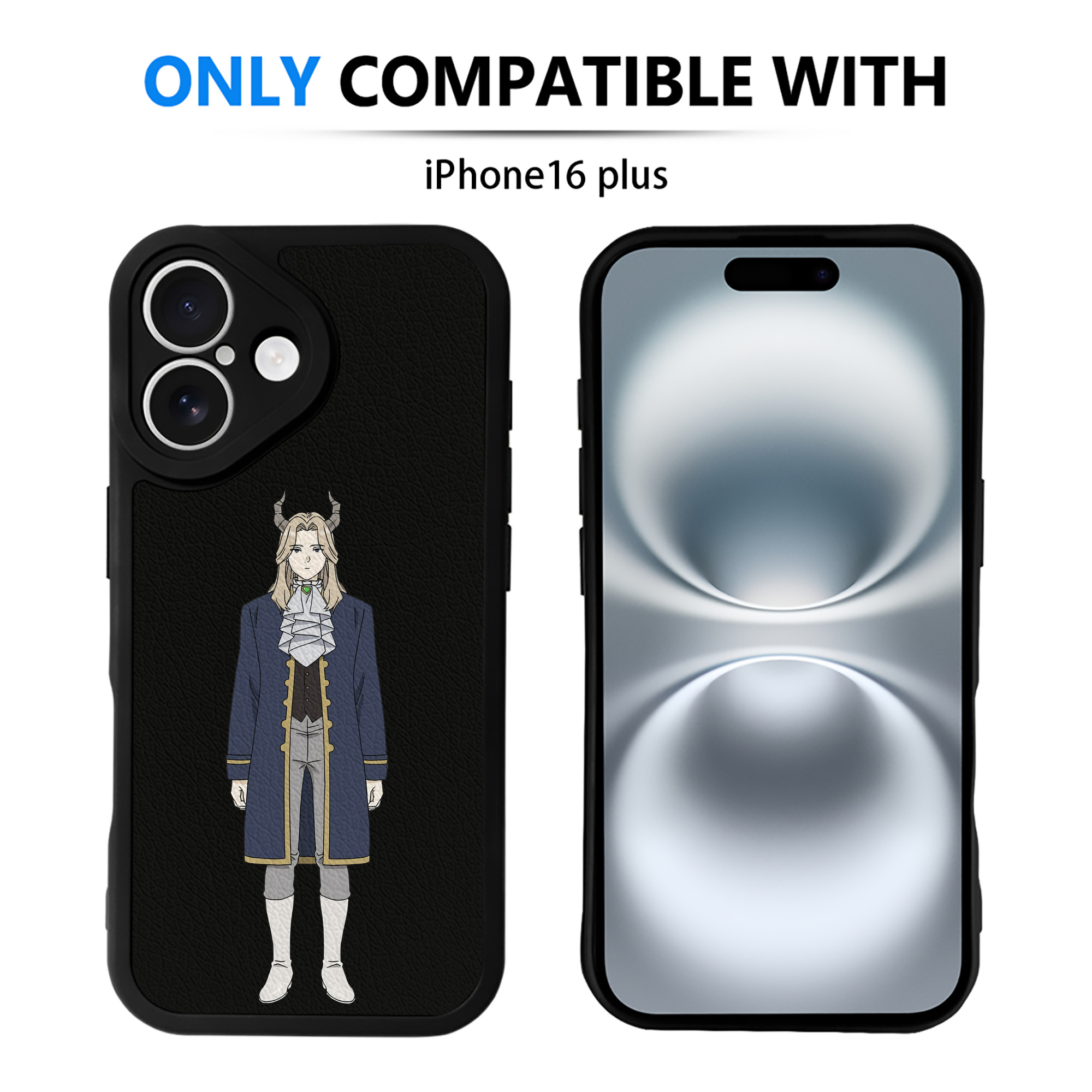 （画像用） 葬送のフリーレン Frieren 【iPhone 16シリーズ対応】シリコンスマホケース（レザー調） 材質：シリコン